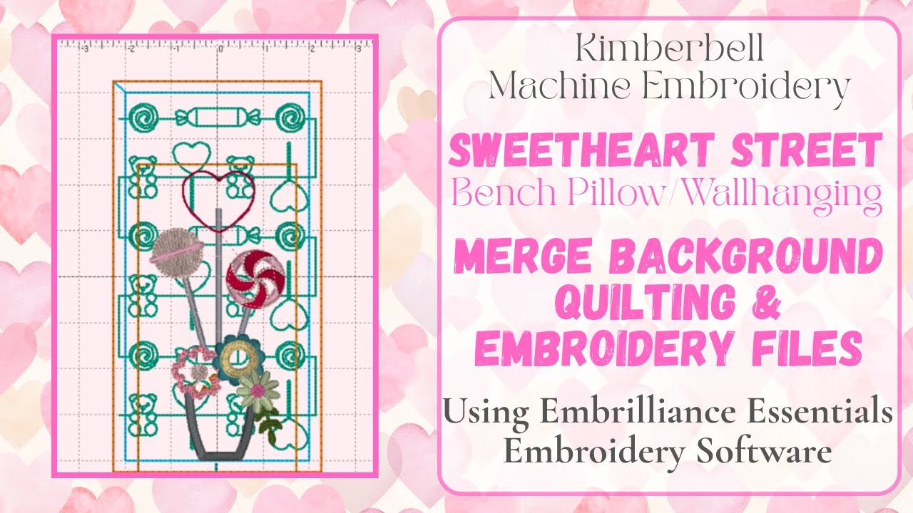 #2 Sweetheart Street *Программное обеспечение Embrilliance Essentials*, подушка/настенное украшен...