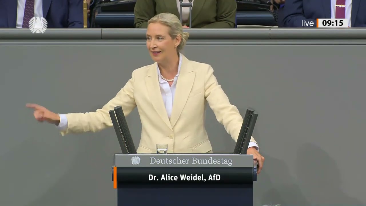 Generalaussprache: Heftige Kontroverse zwischen Alice Weidel und Kanzler Merz
