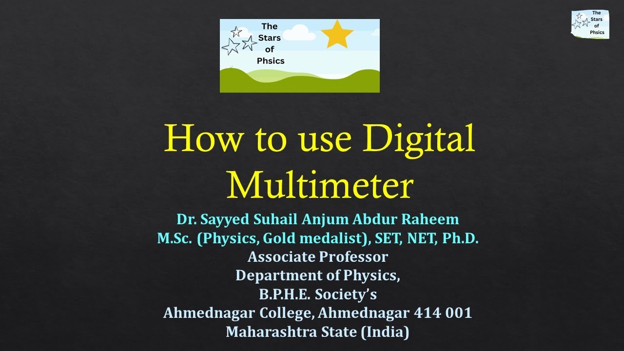 How to use Digital Multimeter (Resistance, AC/DC Voltage, Diode testing etc.)