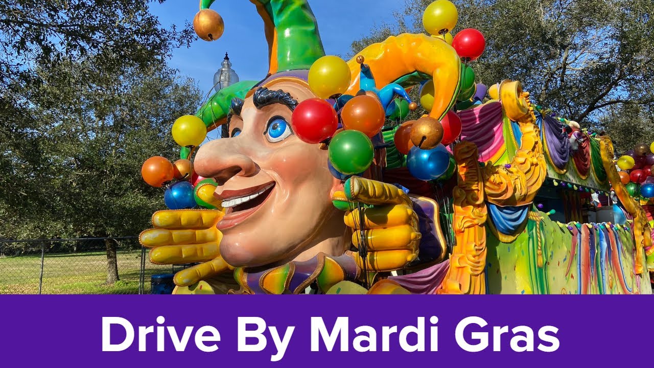New Orleans sets up drive-by Mardi Gras with stationary floats