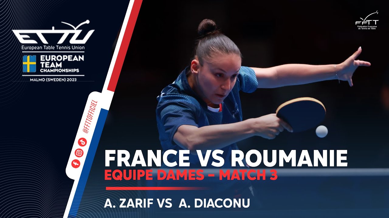 Audrey ZARIF vs Adina DIACONU | France-Roumanie | Malmö 2023