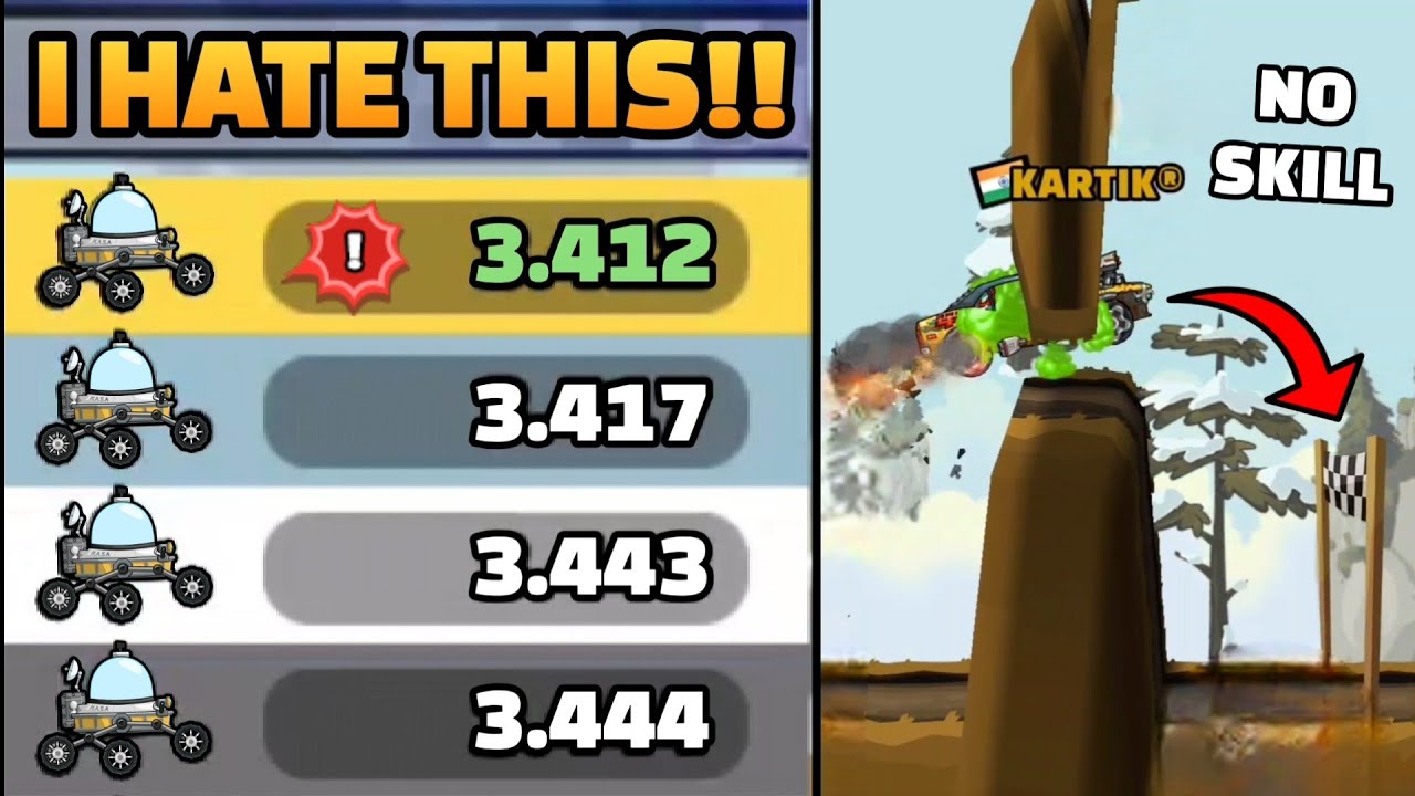 I HATE THESE NO SKILL MAPS!! 😡 IN COMMUNITY SHOWCASE - Hill Climb racing 2