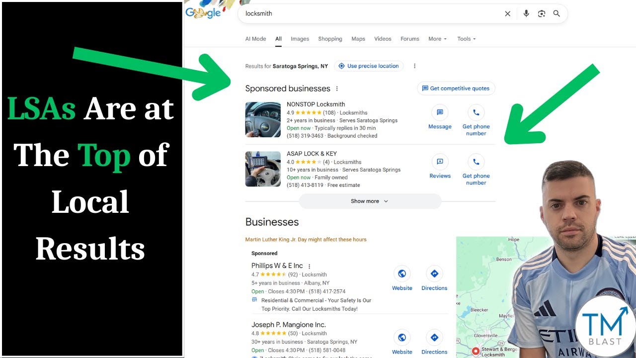 Google Local Services Ads Are at The Top of Local Results