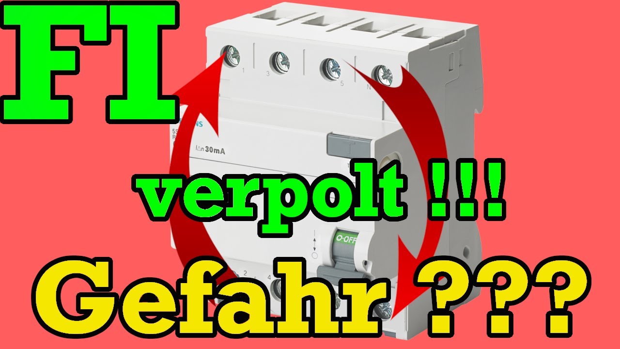 FI verpolt - RCD Ausgang und Eingang verwechselt - Was passiert jetzt???