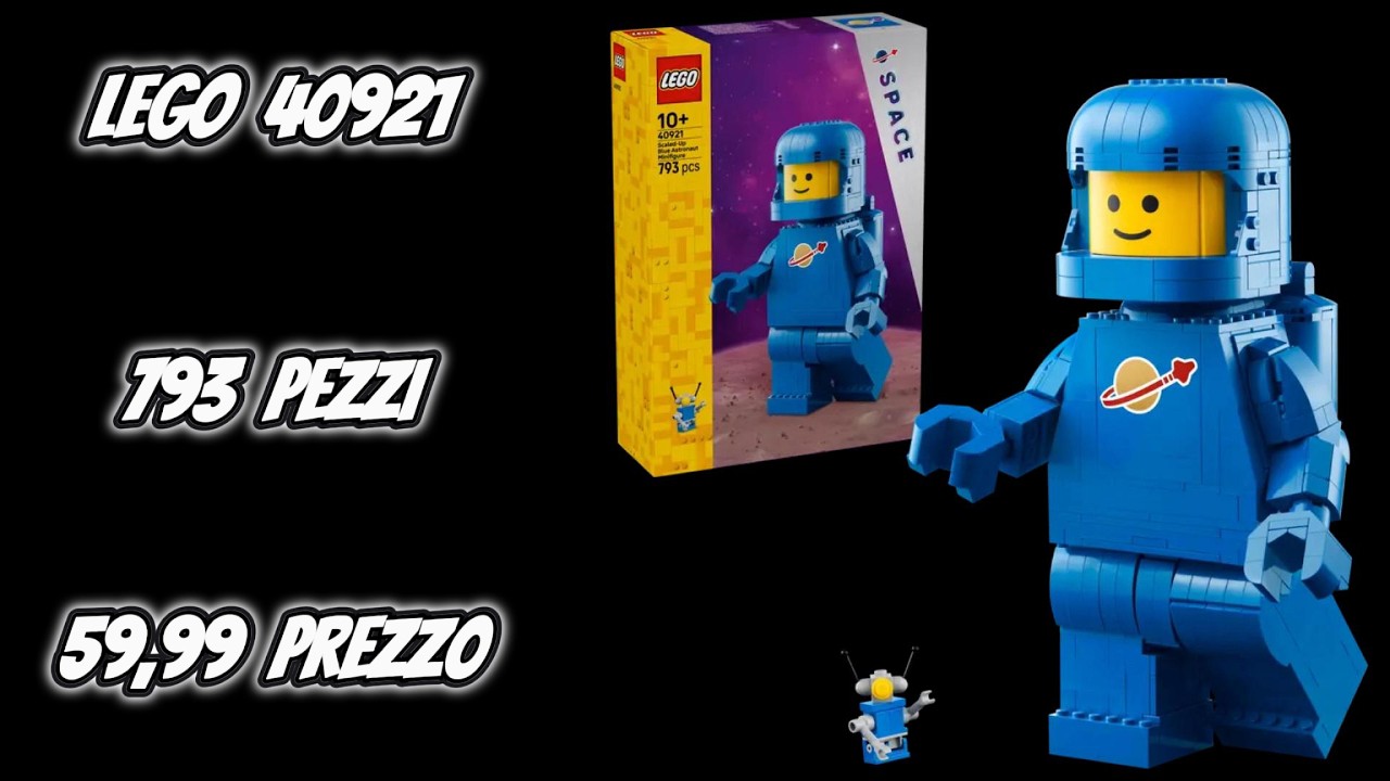 NEWS Recensione Lego 40921 - Grande minifigure di astronauta blu