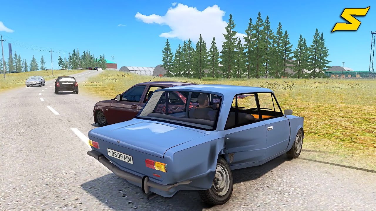 GTA 4 Car Crashes - Crash Testing Real Car Mods Ep.164