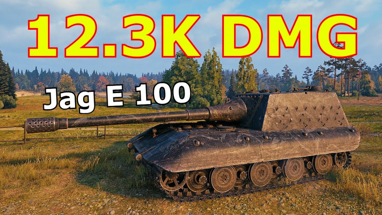 World of Tanks Jagdpanzer E 100 - 4 Kills 12,3K Damage