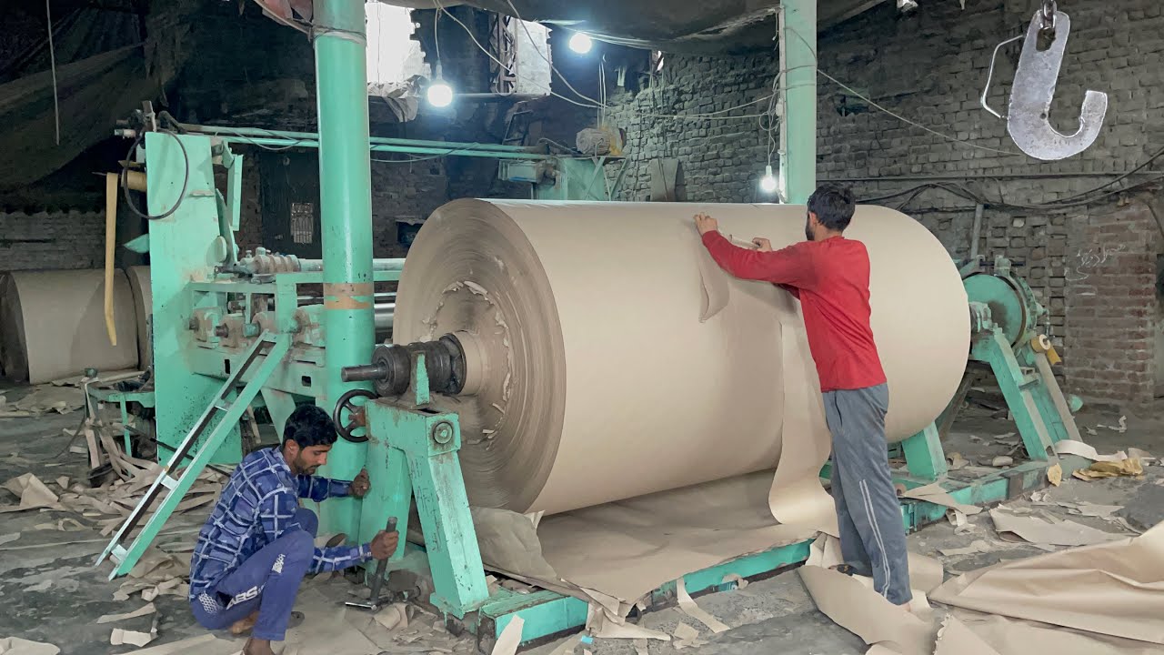 How They Recycle Waste Paper Into New Cardboard Corton Box | Amazing Recycling Factory in Asia