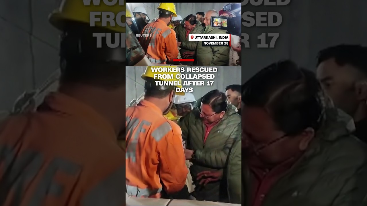 Workers rescued from collapsed tunnel after 17 days