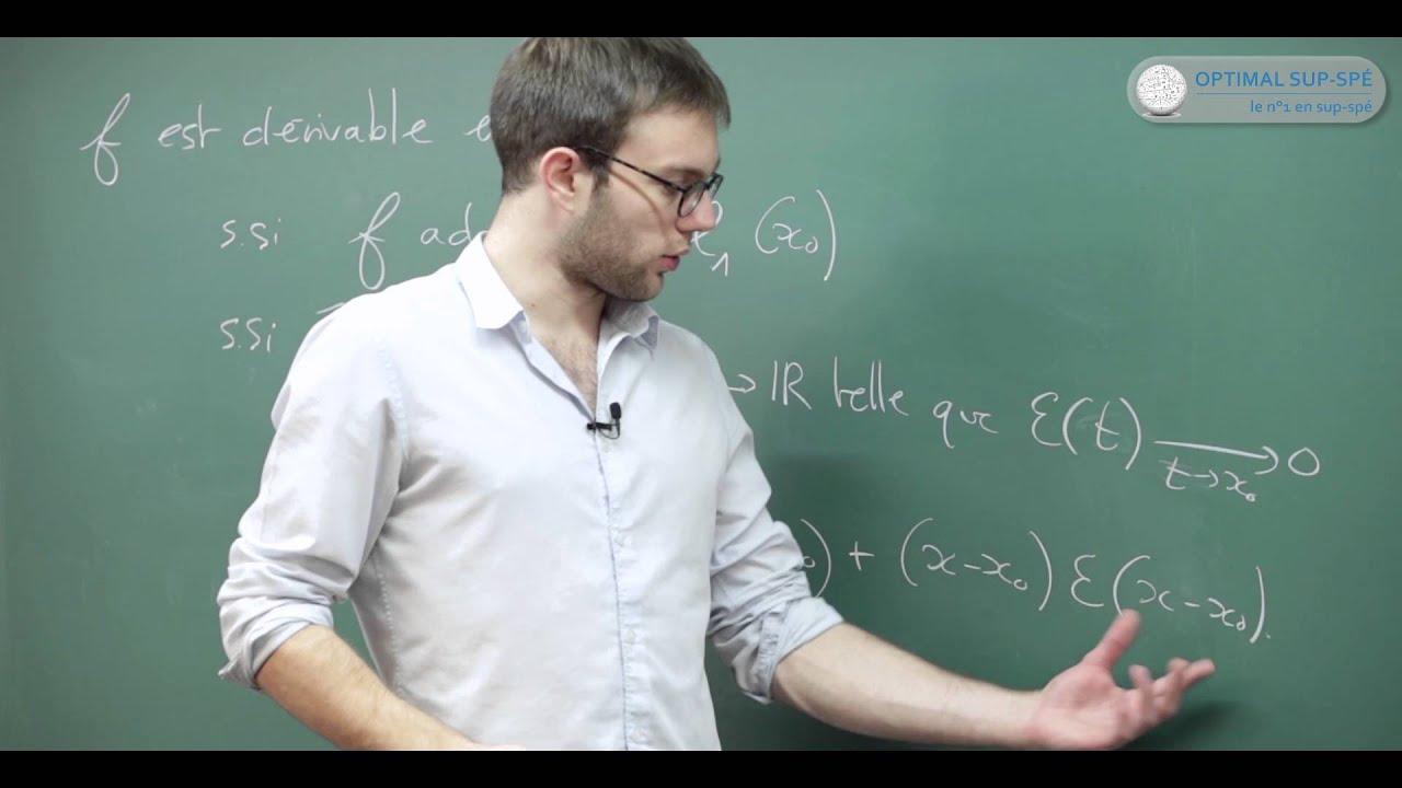 Fonctions : dérivabilité. Cours Maths Sup, Prépa HEC, BCPST