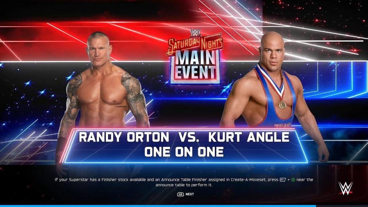 WWE 2K25 Randy Orton vs Kurt Angle | Saturday Night Main Event