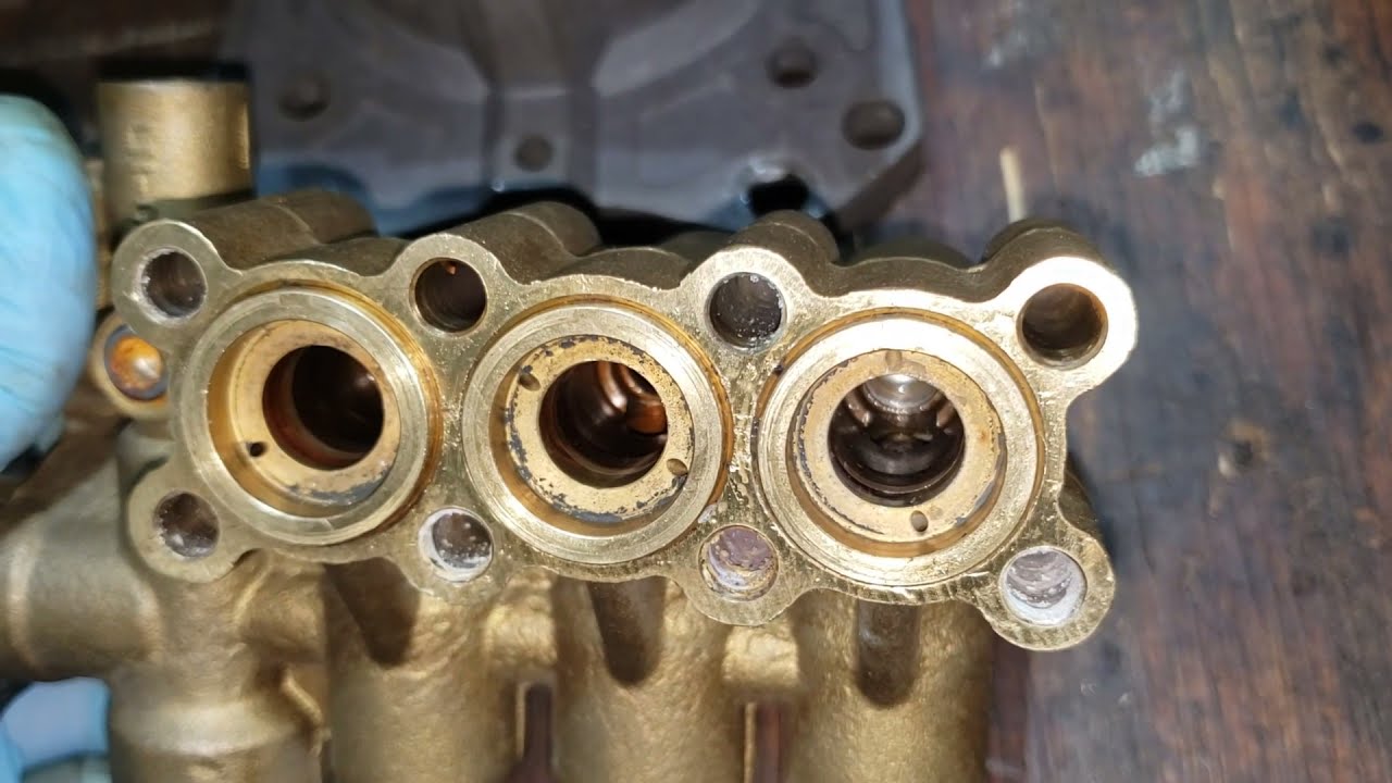 Easy way to remove valves from AAA commercial pressure washer pump