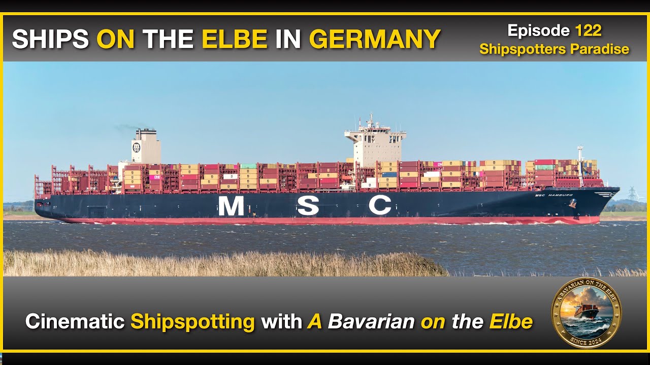 Ships on the Elbe in Germany - Episode 122: Shipspotters Paradise - A mystique, grey & nice October
