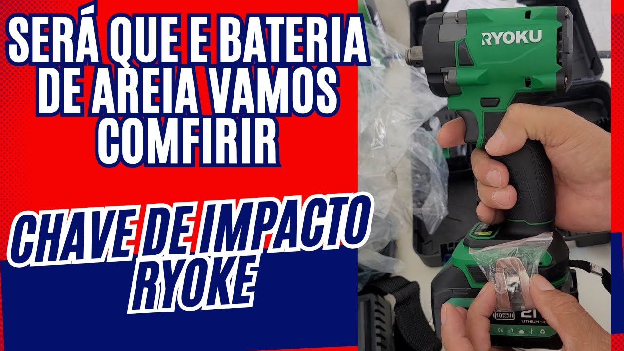 ✅RYOKU CHAVE DE IMPACTO 600N.M  RYOKU