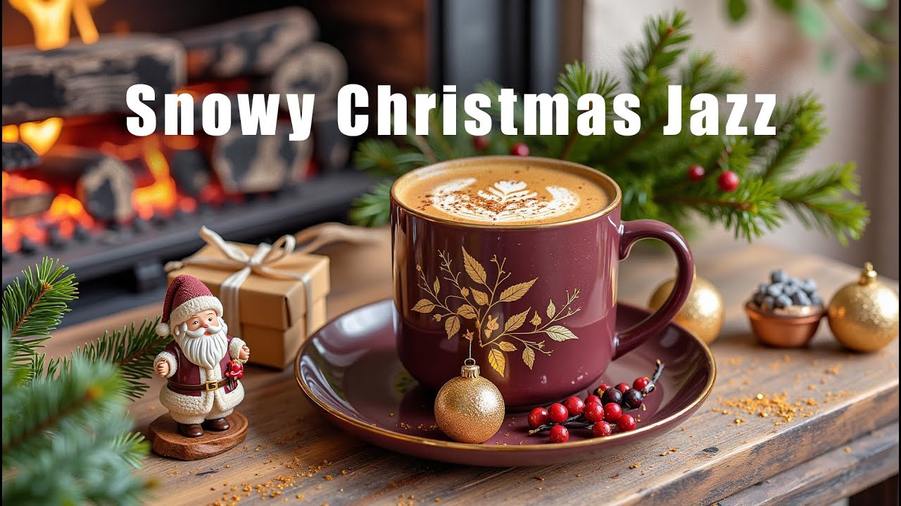 Snowy Christmas Jazz ❄️ Morning Coffee Moments for Relaxation & Stress Relief
