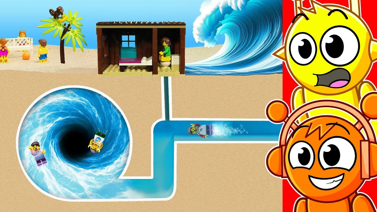 Реакция на VORTEX против BEACH TSUNAMI Lego