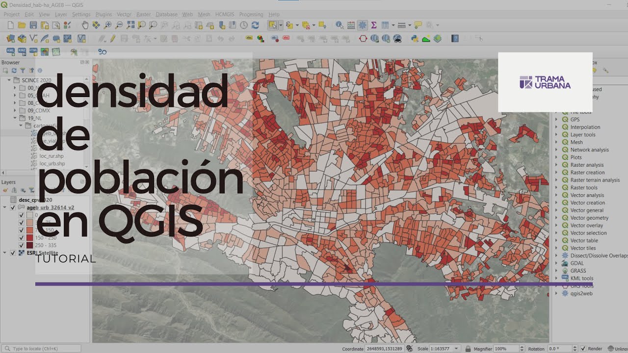 Tutorial QGIS - Densidad de población