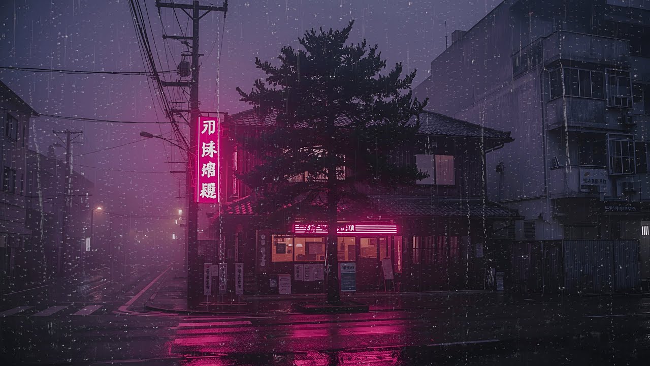 Classic Tokyo Rain Night — Focus Background Music (BGM)