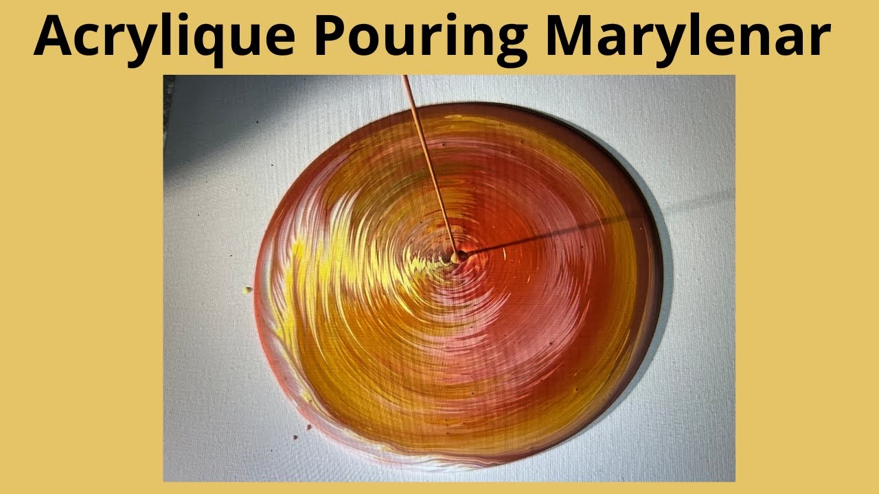 Acrylique Pouring, avec un gobelet #pouring #fluidartist #flipcup
