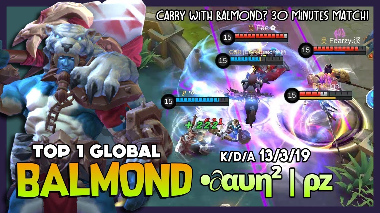 Carry Mode Balmond in Late Game? Let's Do it! •∂αυη² | ρz Top 1 Global Balmond ~ Mobile Legends