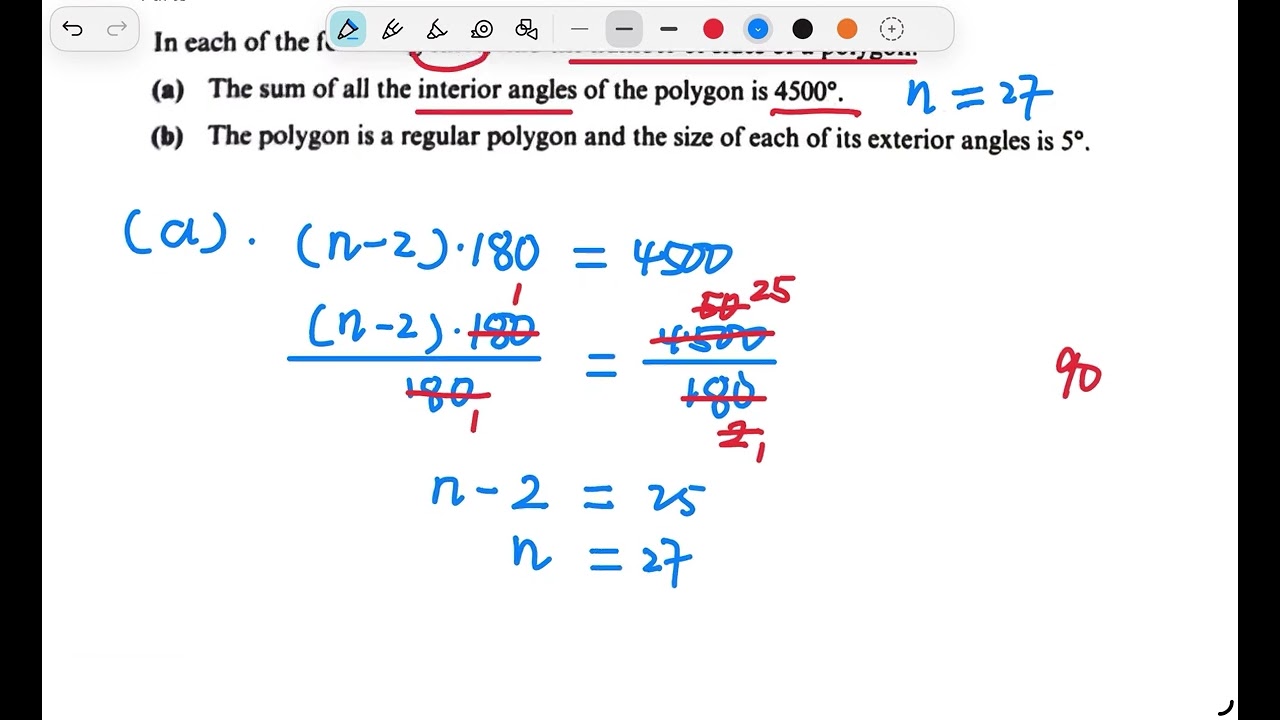 Ch.50  Find the number of sides of the polygon P8 計算多邊形的邊數