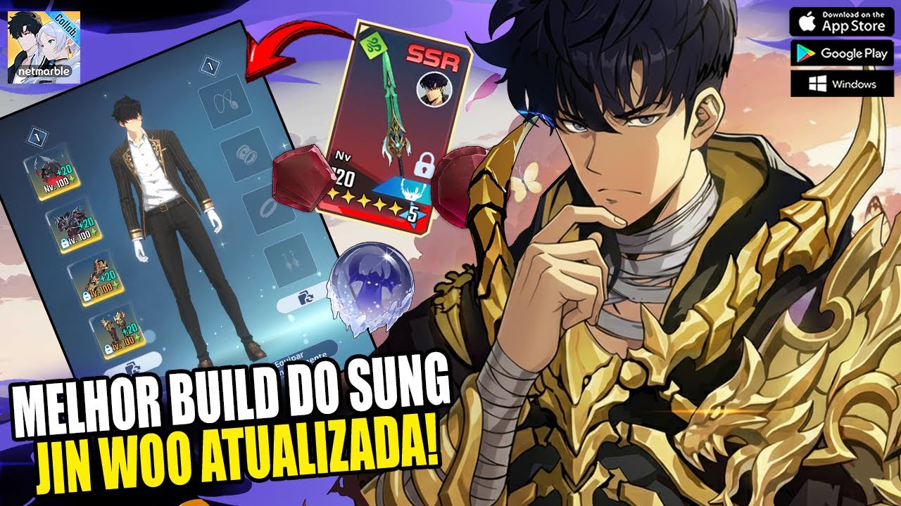 MELHOR BUILD DO SUNG ATUALIZADA - RUNAS - NUCLEOS-BENÇÃO-ARMAS E ARTEFATOS - SOLO LEVELING ARISE