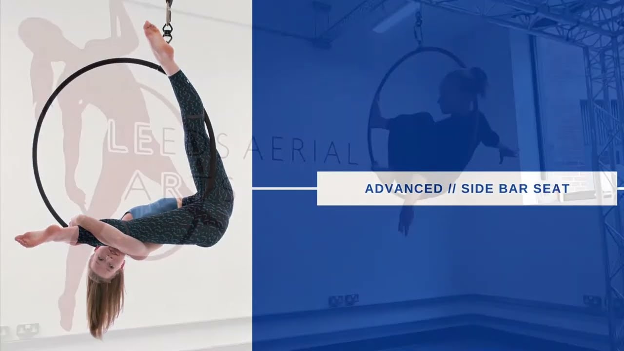 Advanced Aerial Hoop // Side Bar Seat Lyra Pose