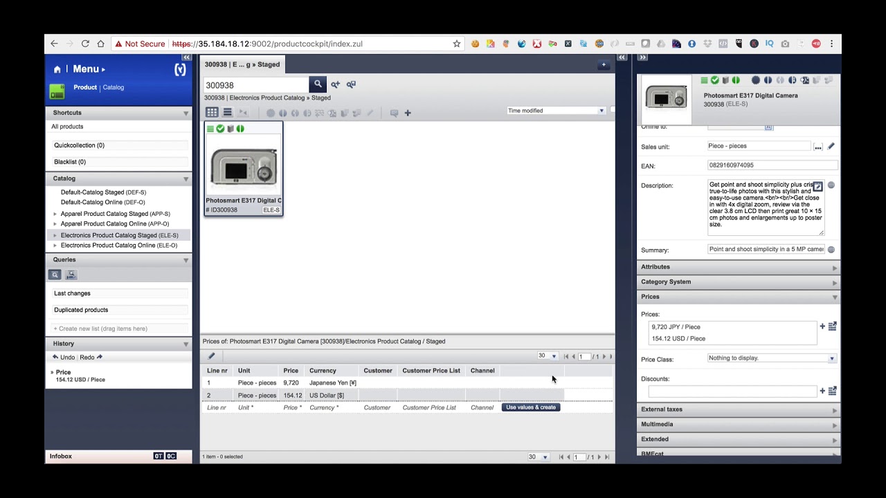SAP Hybris MasterClass - Changing a Products Price