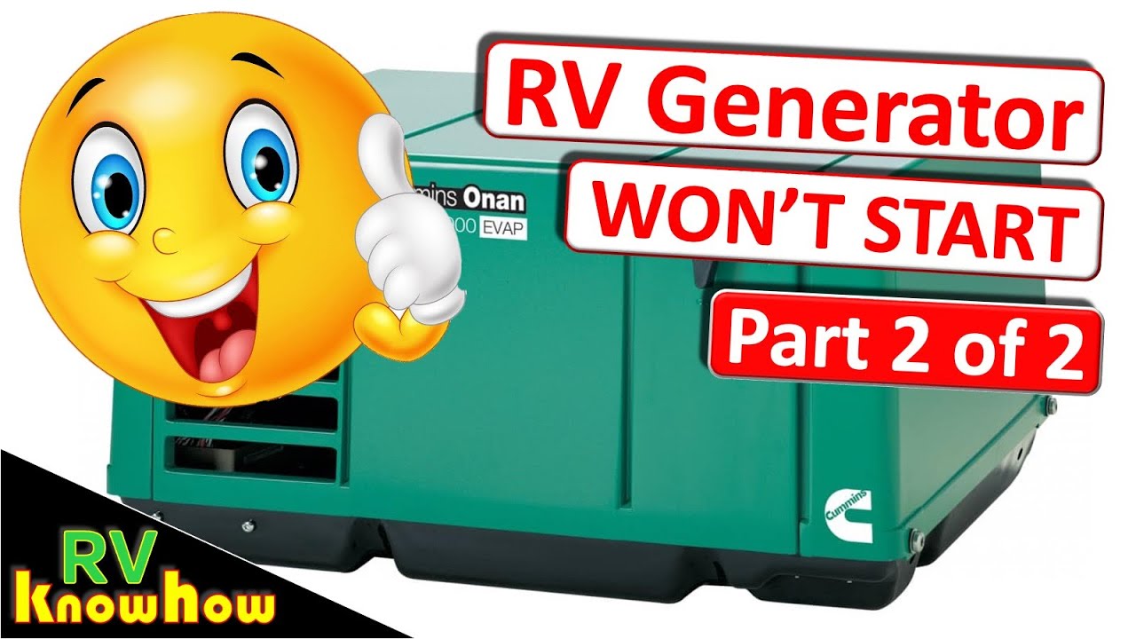 RV Generator won't start. Part 2 of 2 Fuel shut Off Valve Check and Fix.