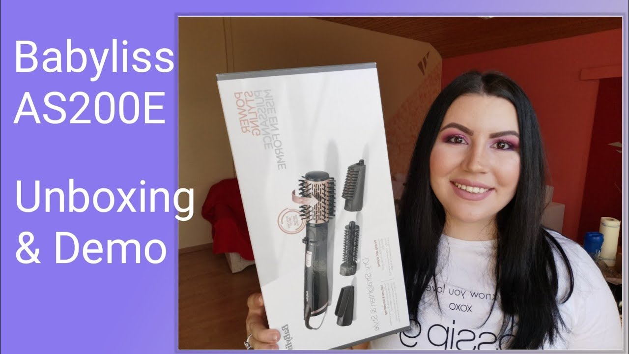 Perie rotativă BABYLISS IONIC W  AS200E : Unboxing & Demo
