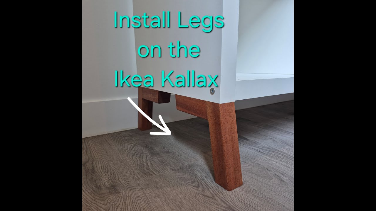 Installing 1600design legs on the Ikea Kallax