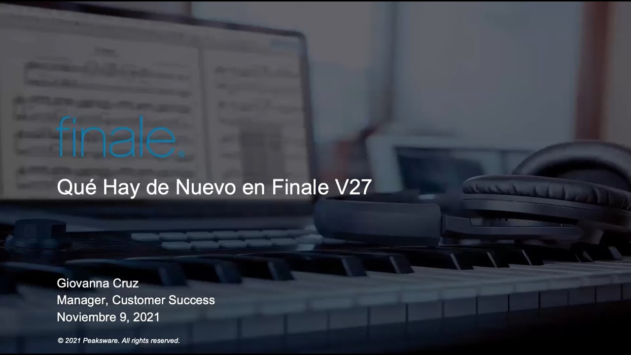 ¿Qué hay de nuevo en Finale v27?