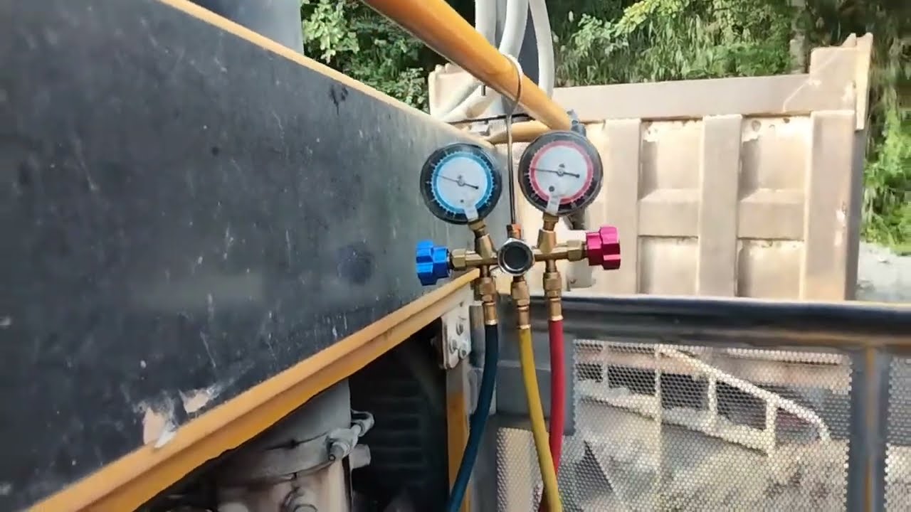 HOW TO REPAIR AUTO AIRCON | REPLACE AIRCON COMPRESSOR | BULDOZER CAT-D8R (part-2)