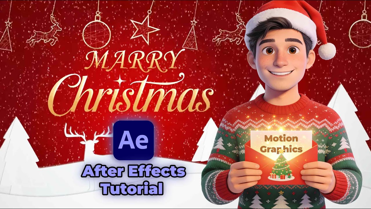 Christmas Motion Graphic Effects in After Effects | Tutorial