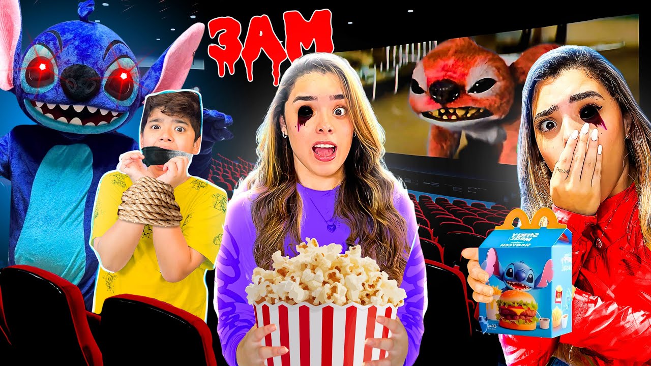 NÃO ASSISTA o FILME LILO & STITCH no CINEMA às 3:00 da MANHÃ!! *ele apareceu?*
