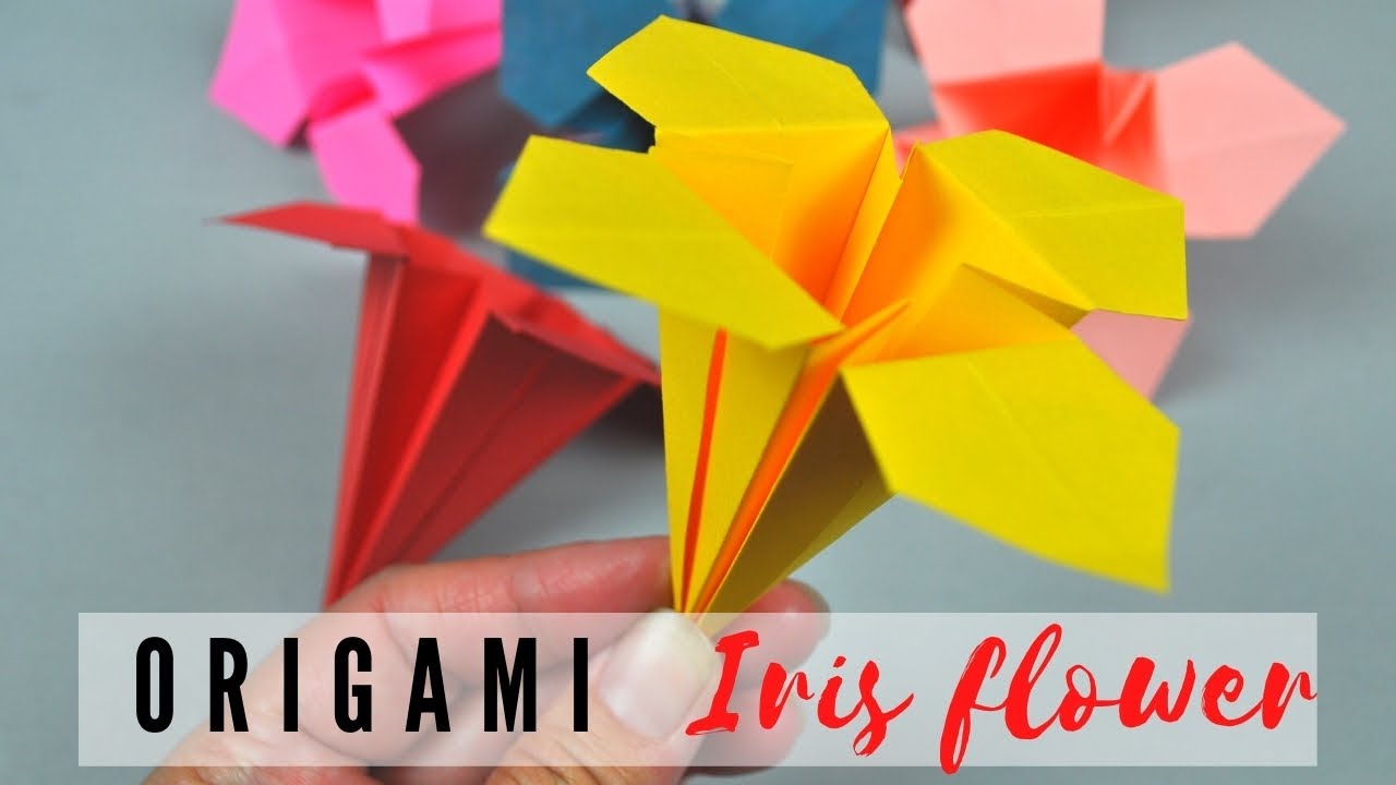 Origami Iris {Step by Step Origami Flower Tutorial}