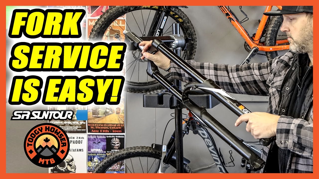 SR Suntour Fork Lower Leg Service // It's easy to do it yourself!