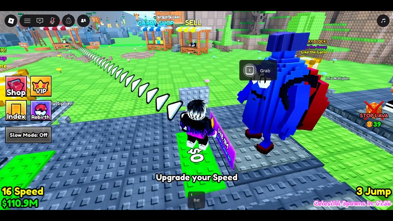 playing lava for brainroots!