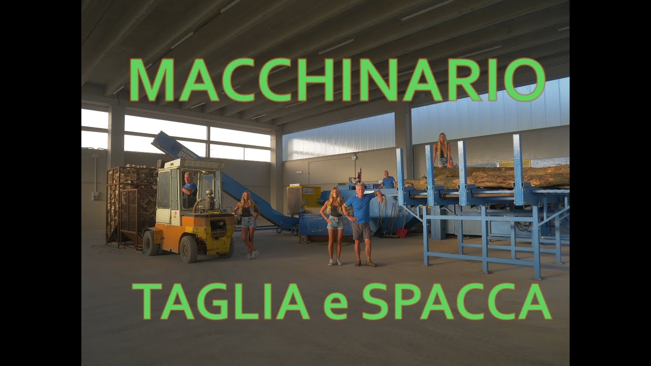 Il MACCHINARIO per tagliare e spaccare la LEGNA