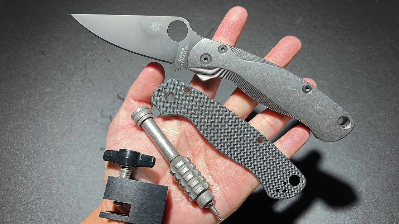มือใหม่ปรับเปลี่ยนต้องใชอะไรบ้าง Spyderco Paramilitary 2 Flytanium + LNW + SDK + Screwdiver
