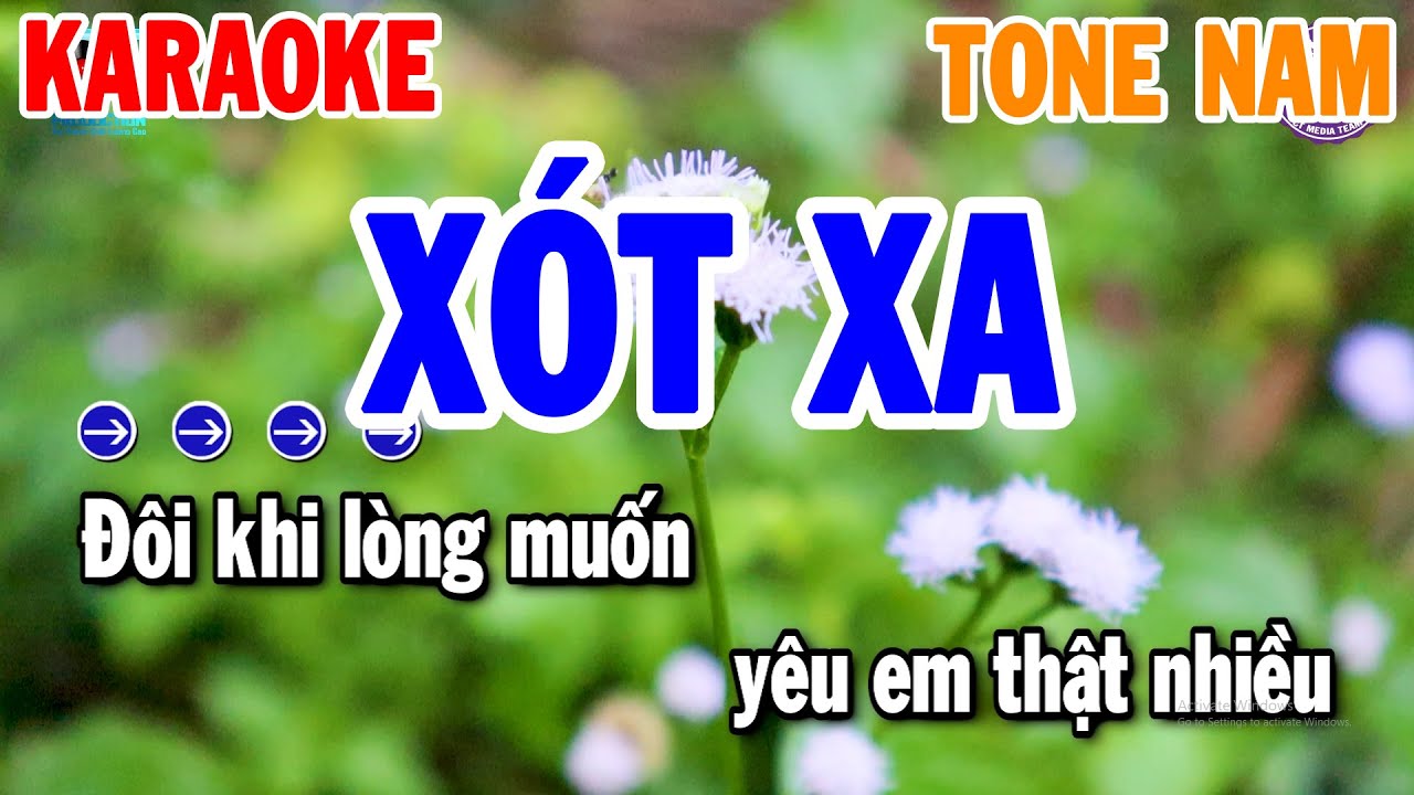 Xót Xa Karaoke Tone Nam Nhạc Sống Chuẩn Nhất 2024 | Thanh Hải Organ