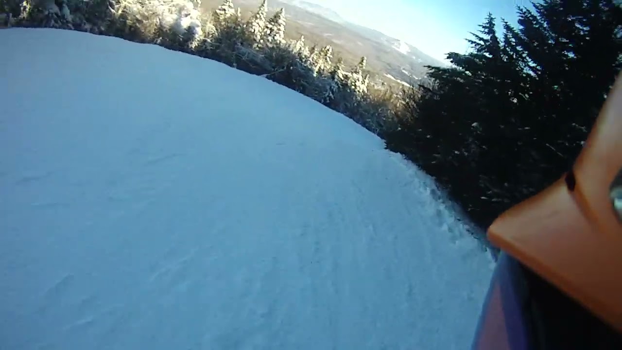 02/03/26 The Big Man skiing Jane Way to Upper Slalom Glade.