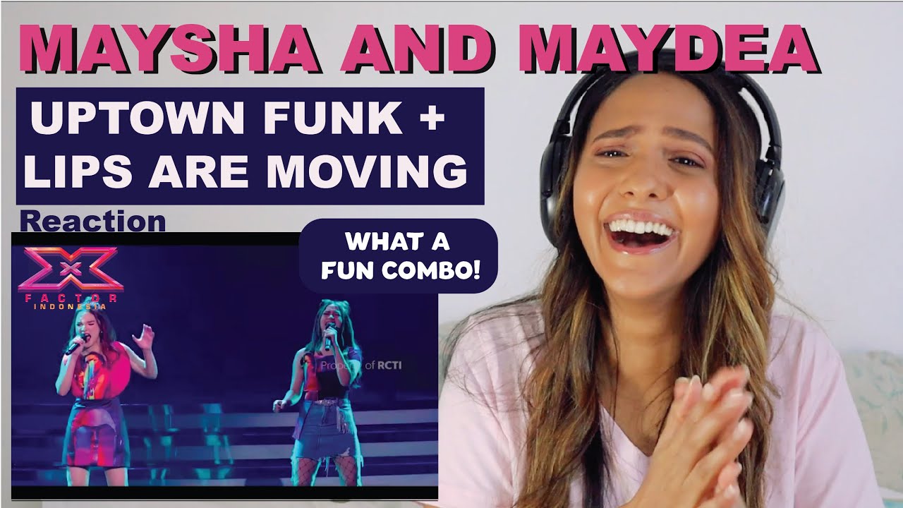 MAYSHA and MAYDEA -  Uptown Funk and Lips Are Moving | REACTION!!