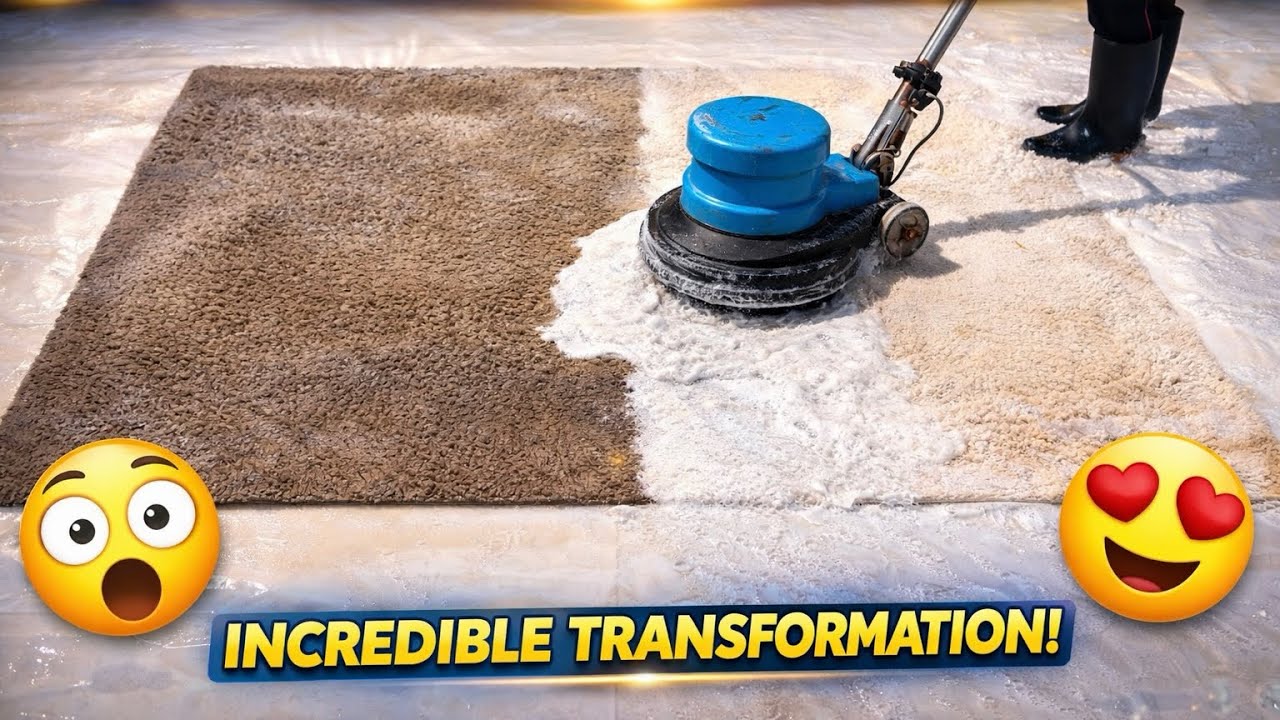 This Rug Was FILTHY… Wait Until You See The Wash! 😳🧼