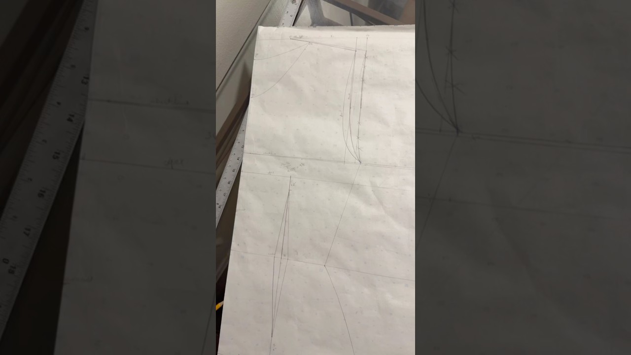 Tnx to ​⁠@trendyeby I made a pattern in my size#patternmaking#youtubeshorts#shorts#youtube