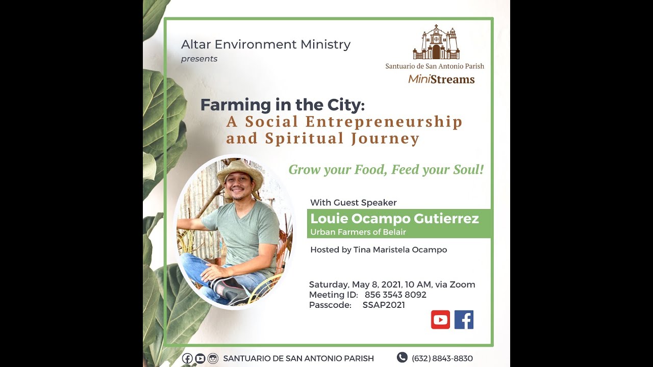 Farming in the City I Saturday |  May 8, 2021 I 10:00 AM