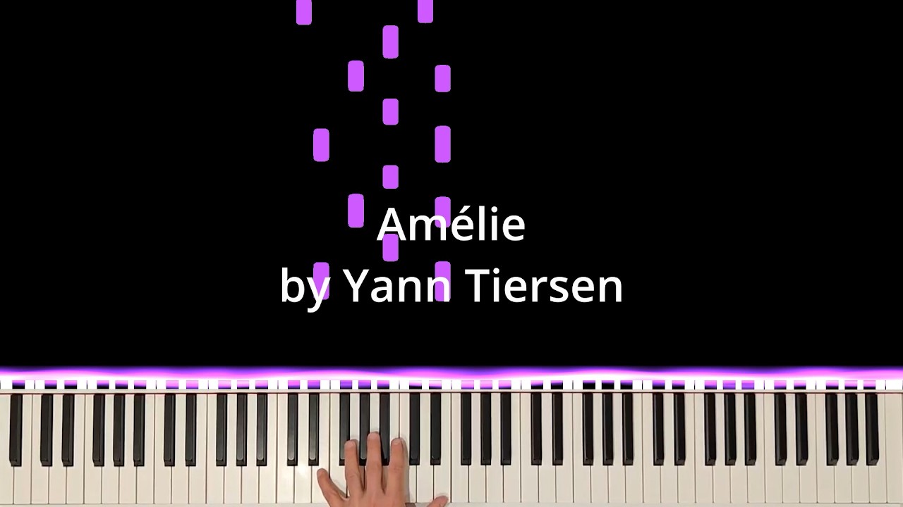 Yann Tiersen - Comptine d'un autre été (Amélie) | Piano Visualizer (Top View) | Artem Riabtsev