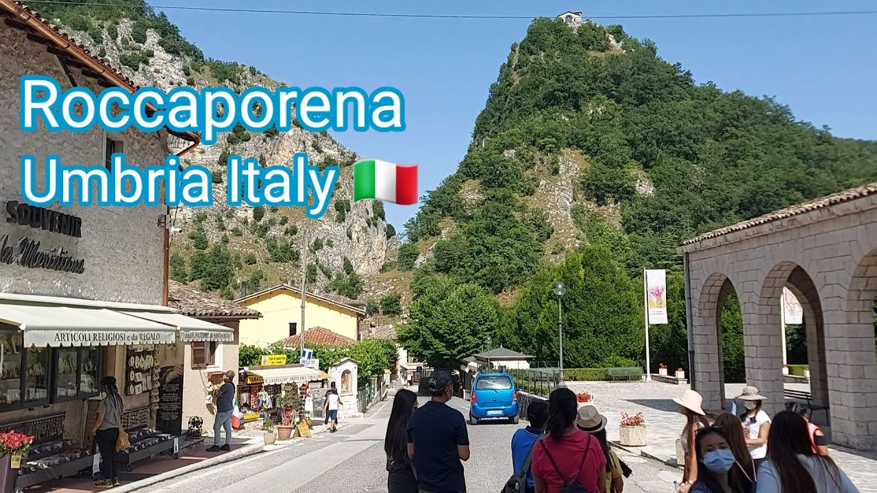 CAST ROCKY OF SAINT RITA and HER OLD HOUSE IN ROCCAPORENA UMBRIA ITALY