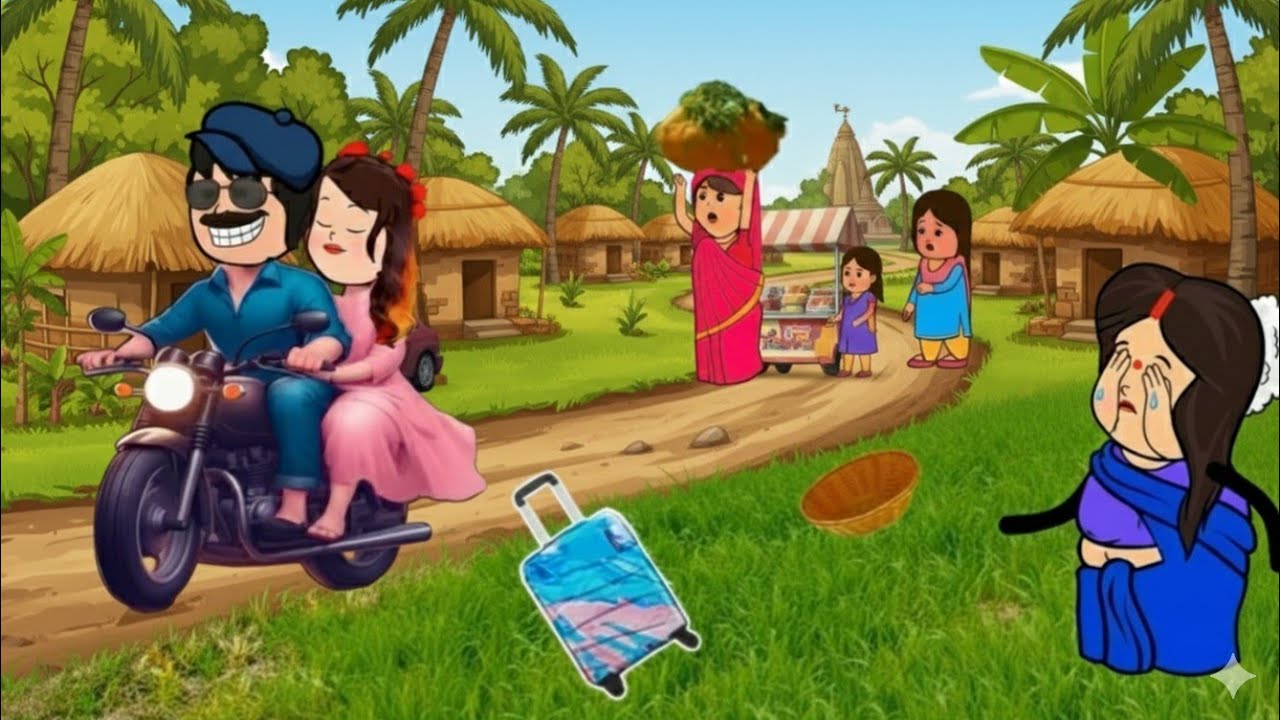 मां बाप को धोखा देकर बिटिया प्रेमी संग भागी 😱 अवधि कॉमेडी कार्टून || 