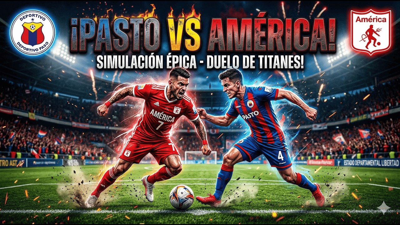 Deportivo Pasto Vs América de Cali | Liga Betplay | simulación SP Football Life